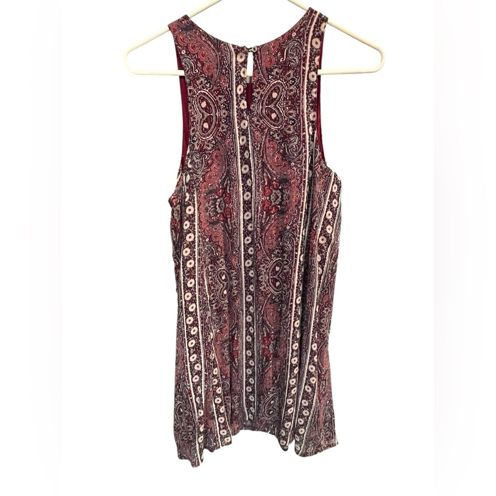 A&F Woman’s Red Paisley Shift A-Line Mini Dress - Medium - Picture 4 of 7